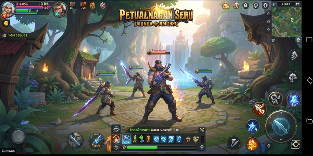 Tangkapan layar permainan 333666 yang menampilkan aksi seru dalam dunia MMORPG.