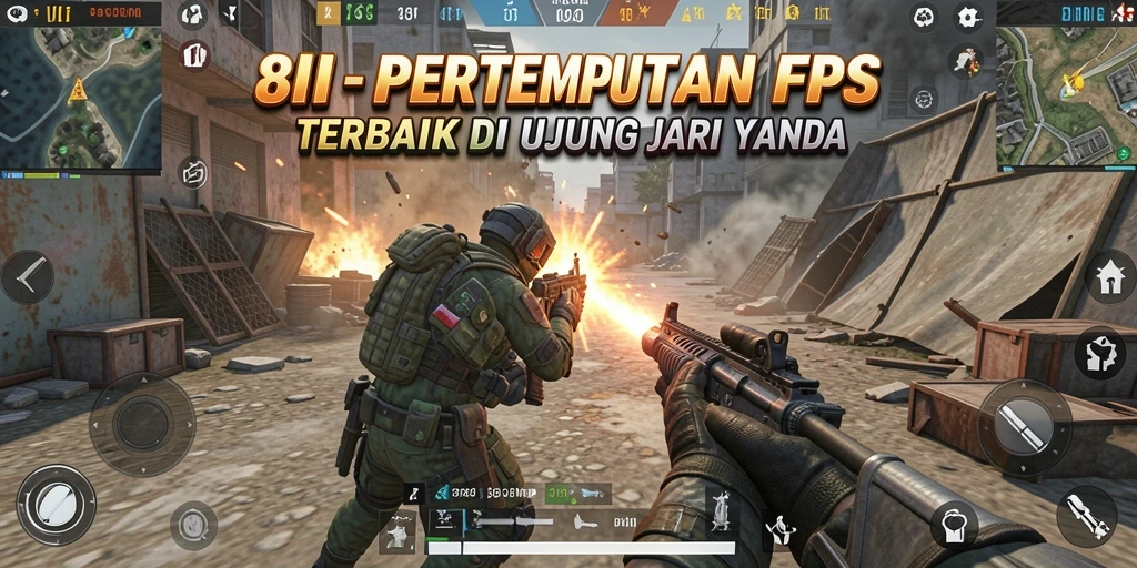 Screenshot gameplay 8II dengan aksi pertempuran yang mendebarkan.
