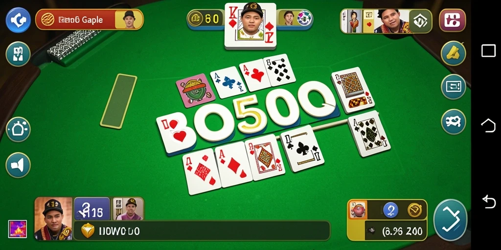 Tampilan seru Gameplay Gaple di BOS5000