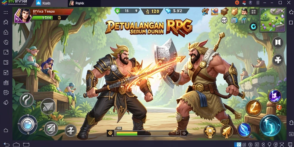 Tangkapan layar BTV168 menampilkan adegan pertarungan seru dengan grafik yang memukau.