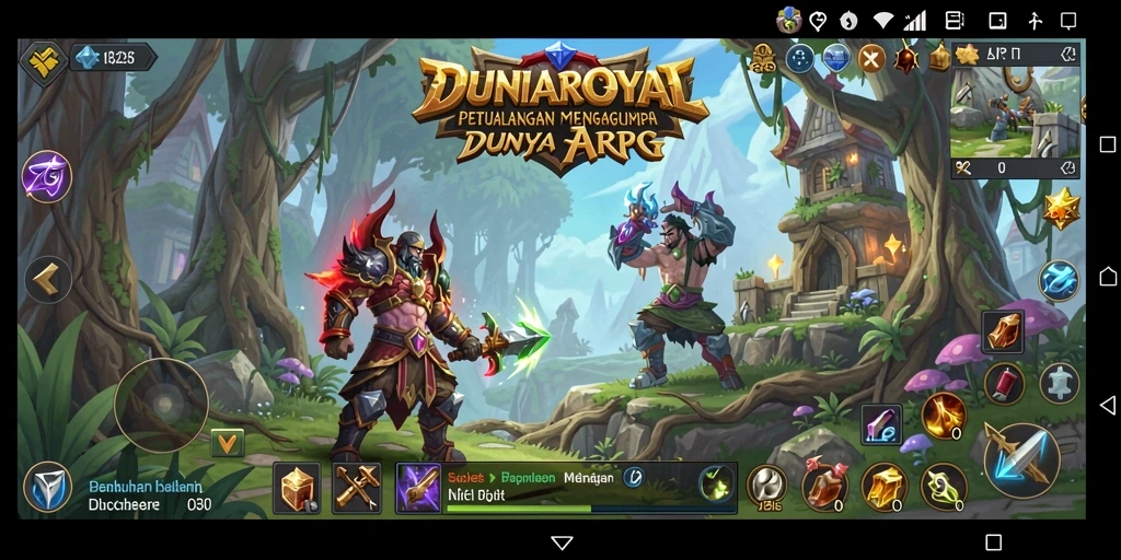 Screenshot gameplay DUNIAROYAL menampilkan aksi seru dalam dunia ARPG.