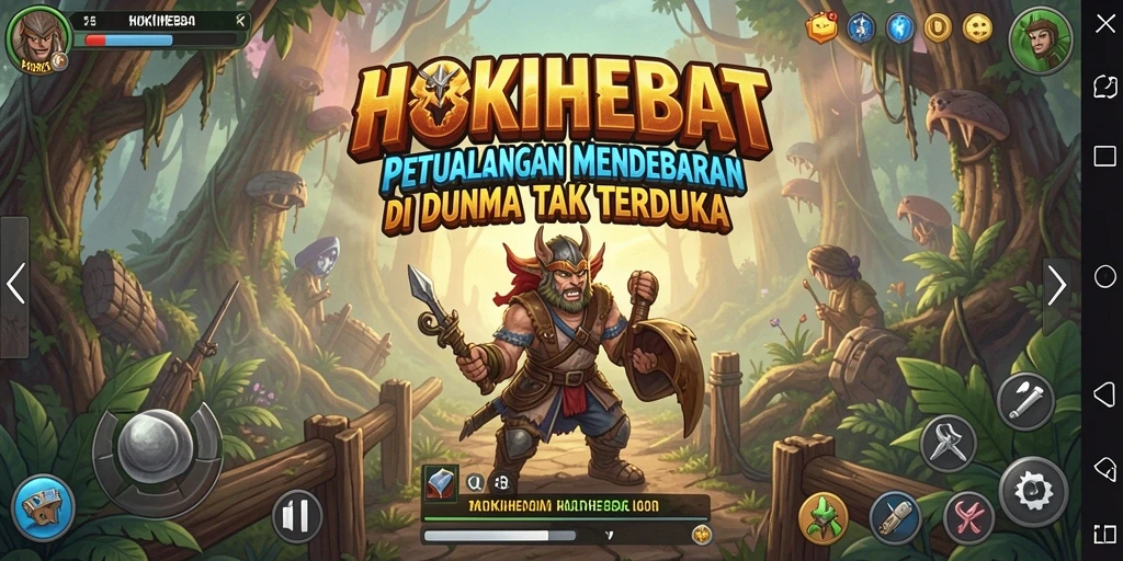 Screenshot gameplay HOKIHEBAT menampilkan aksi petualangan yang seru.