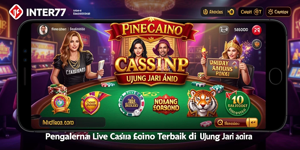 Tampilan menarik gameplay Live Casino di INTER77 dengan dealer langsung.