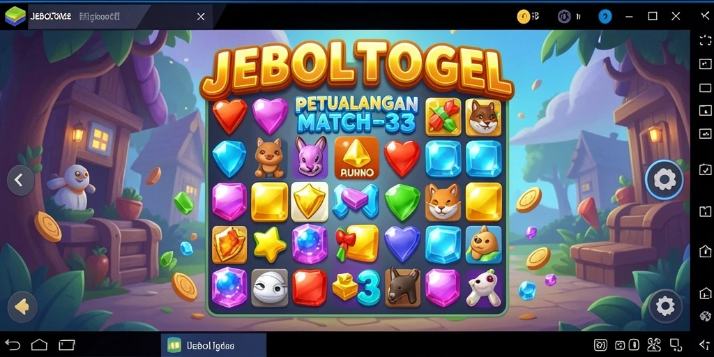 Tampilan gameplay seru dan warna-warni dari JEBOLTOGEL yang menggoda.