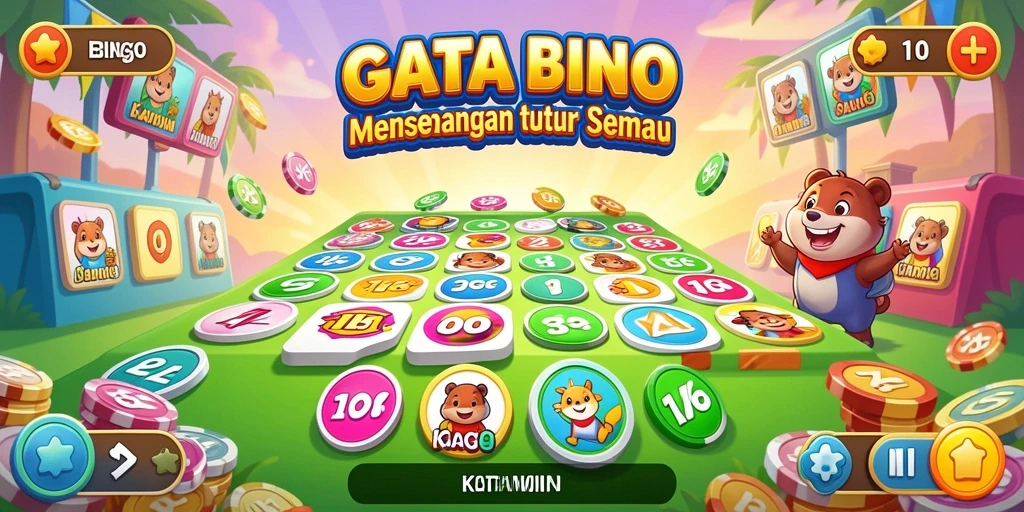 Tampilan gameplay Bingo KATAWIN yang menarik dan mengasyikkan.