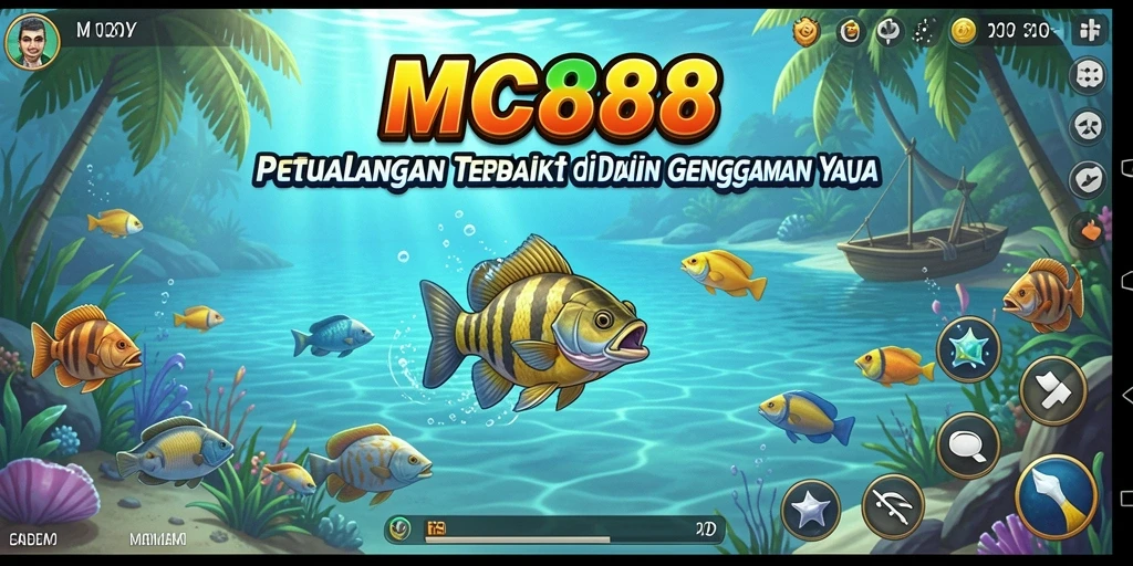Tampilan menarik dari gameplay memancing di MC888 yang penuh petualangan.