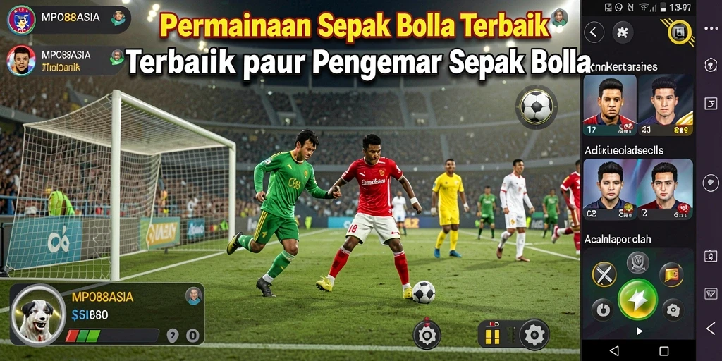 Tampilan gameplay MPO88ASIA yang menarik dengan aksi sepak bola seru.