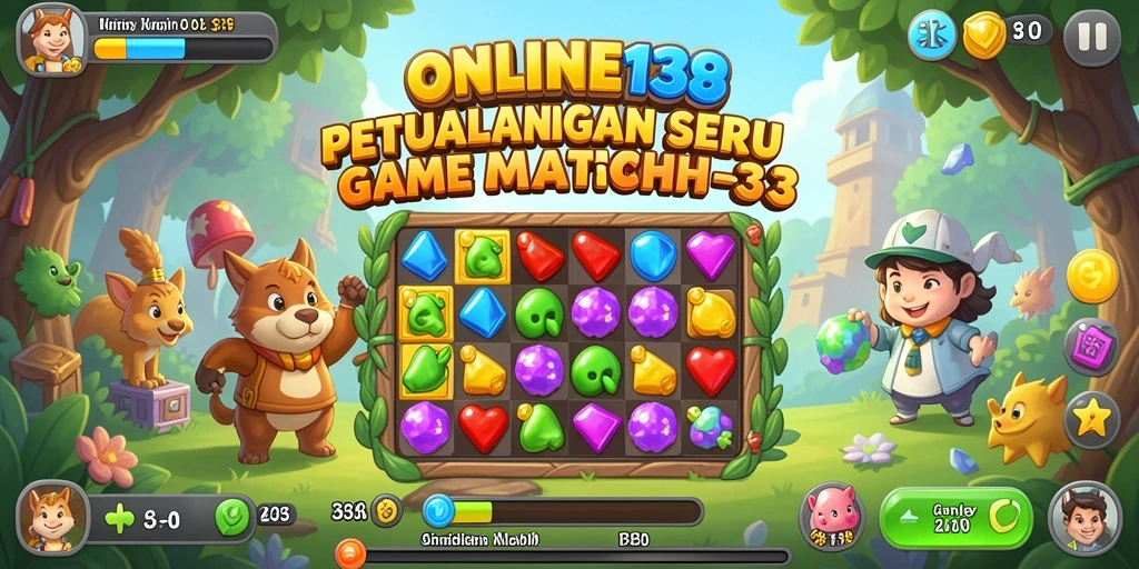 Gameplay seru Match-3 dengan efek visual menakjubkan.