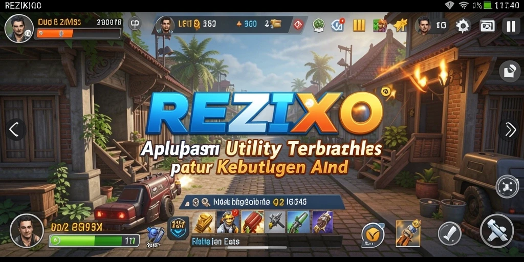 Tampilan aplikasi REZIXO dengan fitur Utility yang menarik.
