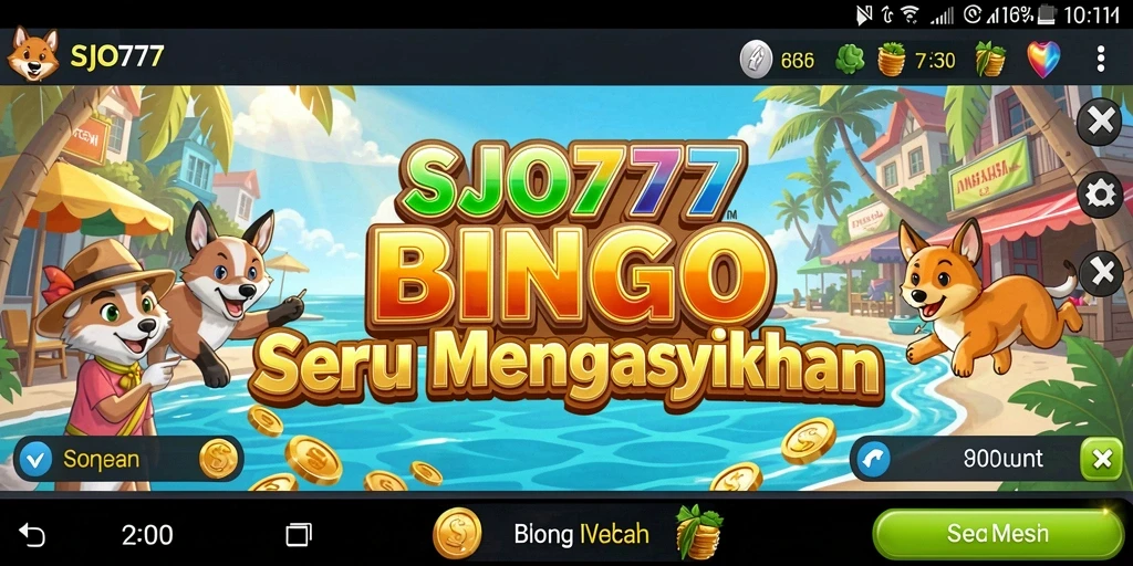 Tampilan screenshot SJO777 menunjukkan keseruan gameplay Bingo yang interaktif.