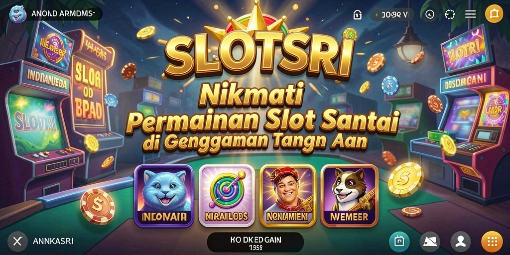Tampilan gameplay SLOTSRI yang menarik dan penuh warna.