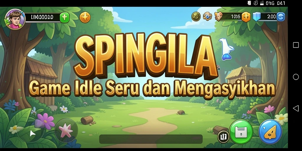 Tampilan menarik gameplay SPINGILA menghadirkan keseruan dalam game Idle.