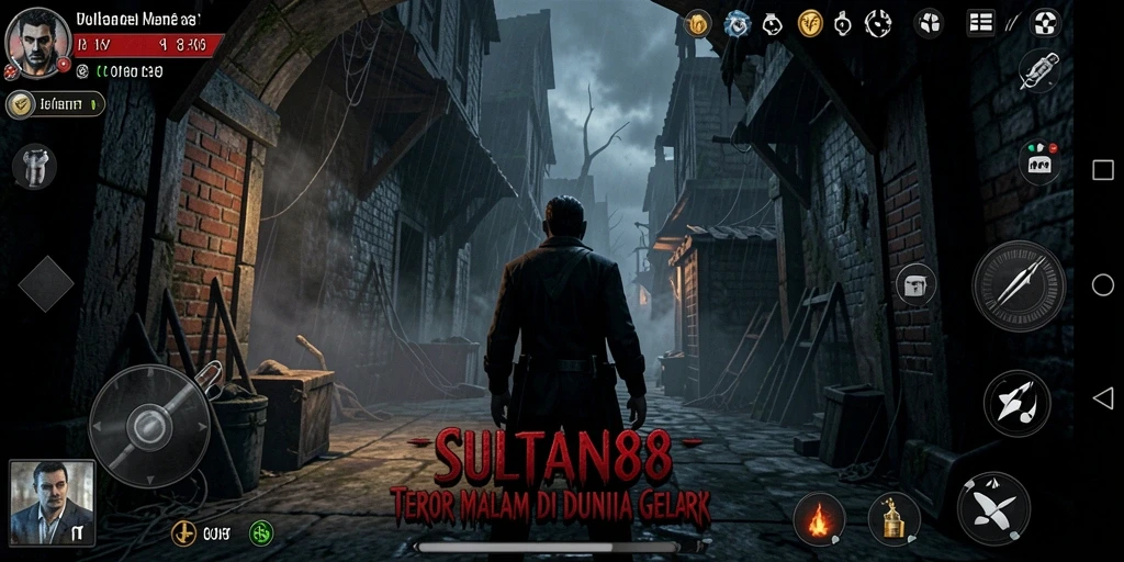 Tampilan gameplay SULTAN88 yang menakutkan dan penuh ketegangan.